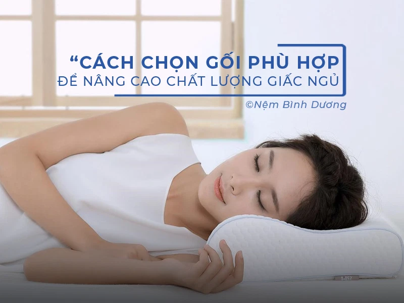 Cách chọn gối phù hợp để nâng cao chất lượng giấc ngủ