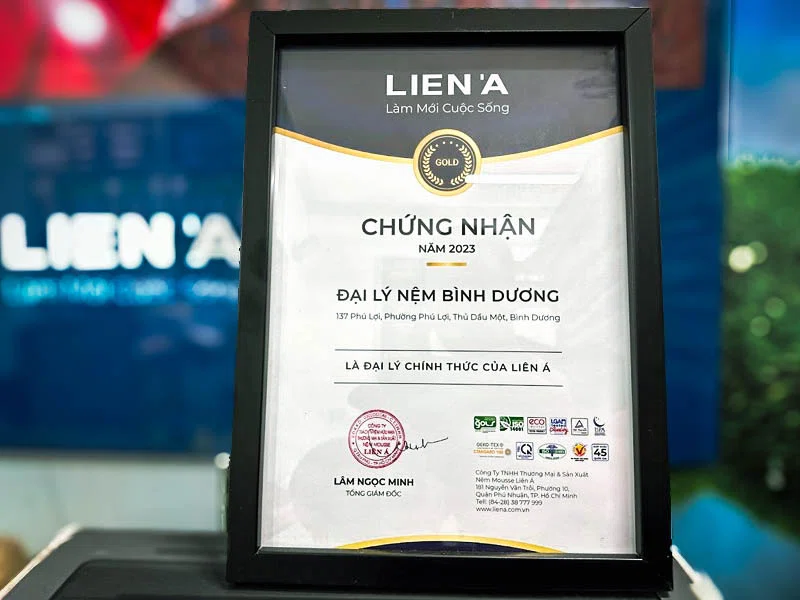 Nệm Bình Dương là đại lý chính thức của Liên Á