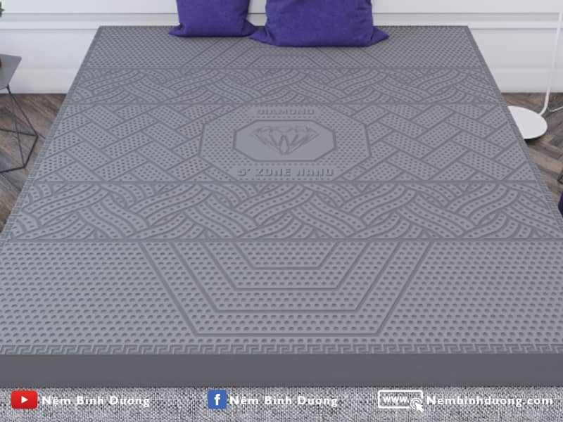 Nệm cao su Kim Cương 5Zone Hoạt Tính Biolux