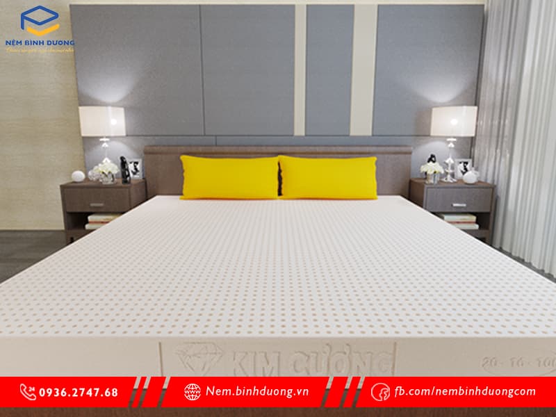 Nệm cao su Kim Cương Happy Gold - Nệm Bình Dương