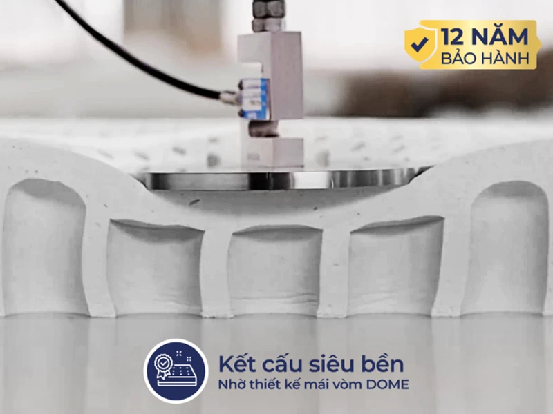 Nệm cao su Liên Á L'A Dome Grey bảo hành chính hãng 12 năm Nệm cao su Liên Á L'A Dome Grey