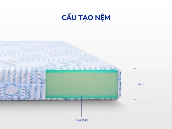 Cấu tạo nệm foam Aroma Luxury