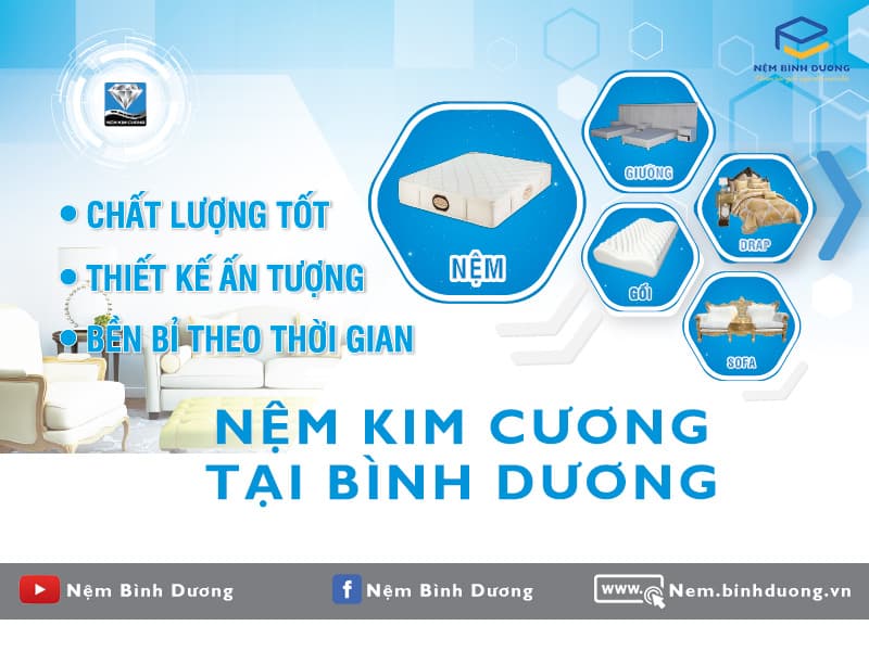Nệm Kim Cương tại Bình Dương - Nệm Bình Dương
