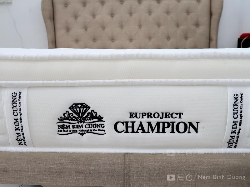 Nệm lò xo Kim Cương EuProject Champion - Nệm Bình Dương