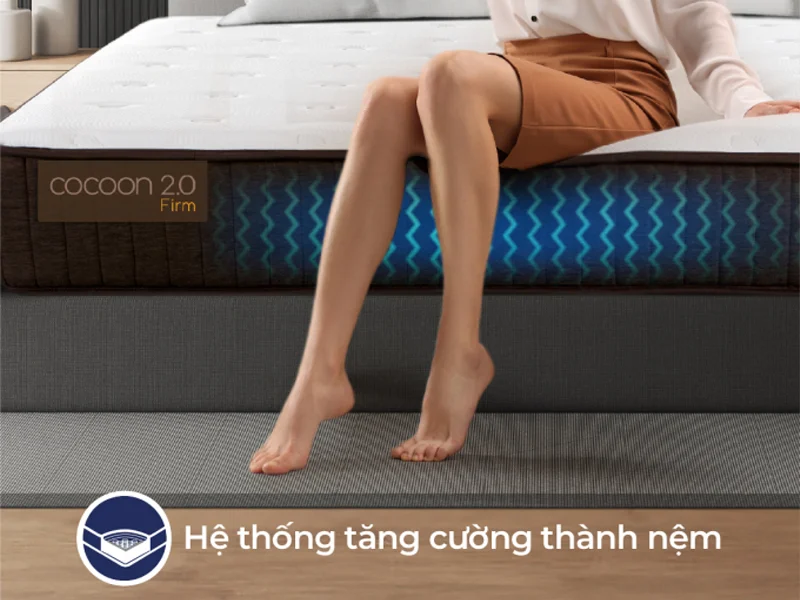 Nệm lò xo túi Liên Á Cocoon 2.0 Firm