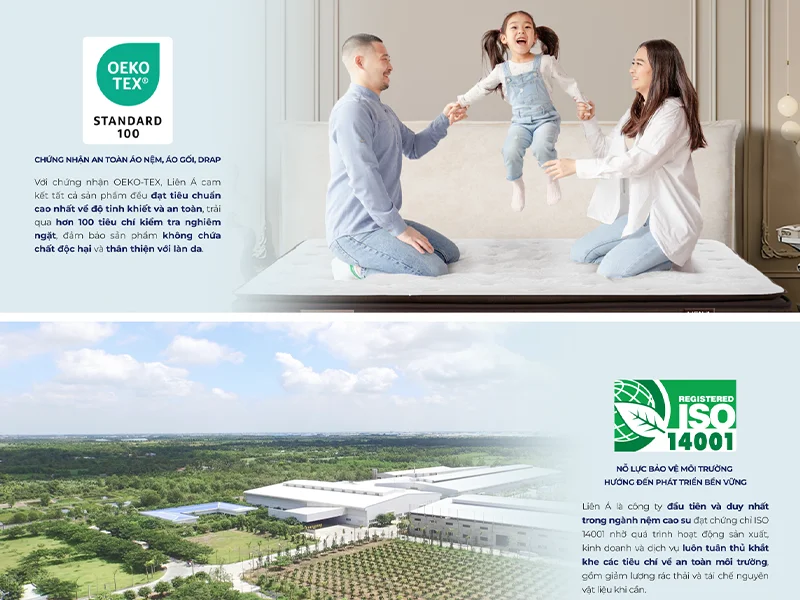 Nệm lò xo Liên Á chính hãng