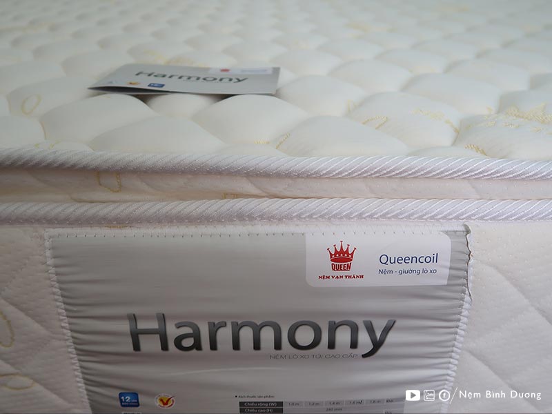 Nệm lò xo túi Vạn Thành Harmony - Nệm Bình Dương