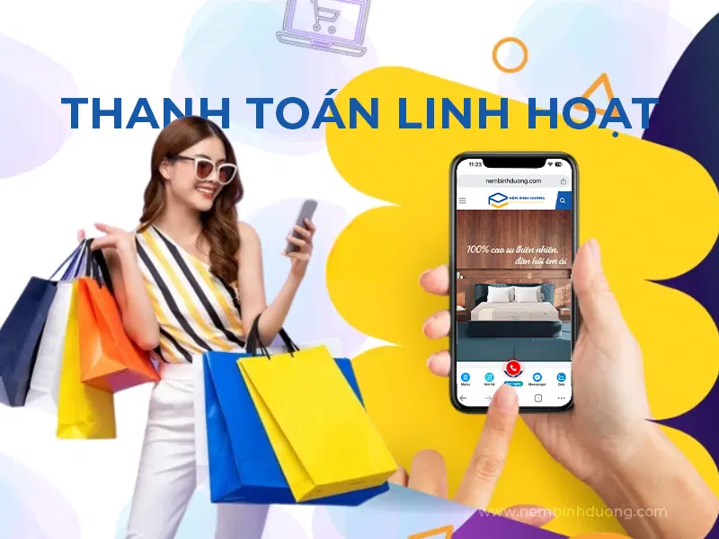 Hình thức thanh toán linh hoạt - Nệm Bình Dương